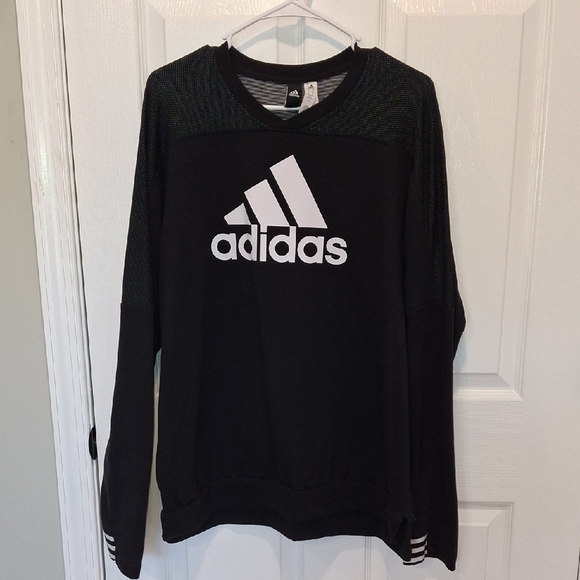 Adidas Black and White Logo Sweatshirt. Size XL - Picture 1 of 6